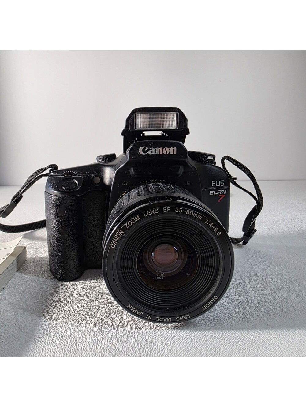 Canon EOS Elan 7 35mm SLR Film Camera W/ Canon 35-80mm Lens & Manual Works!